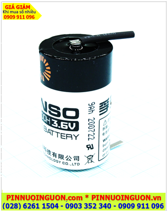 Fanso ER26500H (chân thép 2 chấu hàn); Pin nuôi nguồn Fanso ER26500H lithium 3.6v C 9000mAh chính hãng
